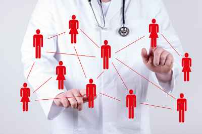 Arzt Netzwerk abstrakt