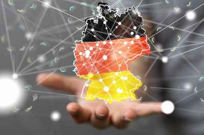 Kartenumriss von Deutschland